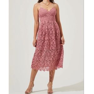 ASTR The Label Lace Midi Dress